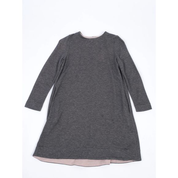 COS Gray Long-Sleeved Dress Size 6 Excellent Condition for Kids - Picture 1 of 4